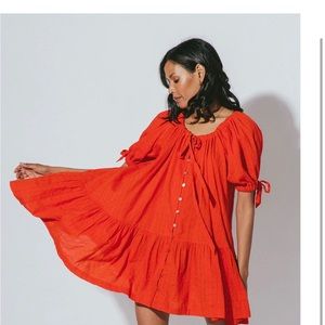 Cleobella Dress Mini Red